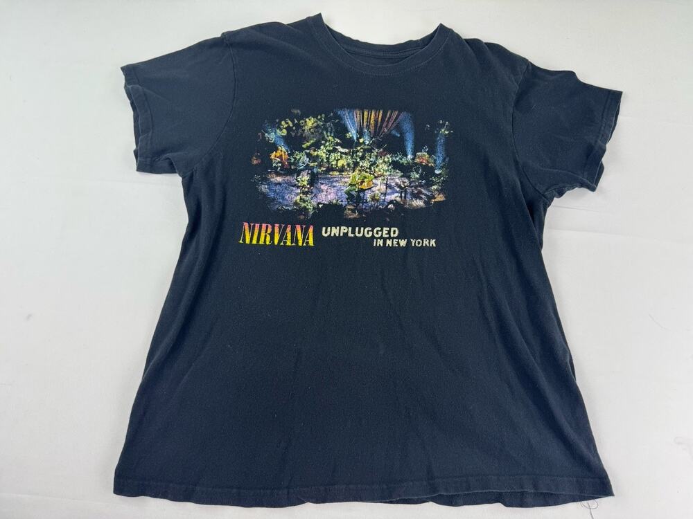 Nirvana MTV Unplugged In New York T-Shirt Size Large Black